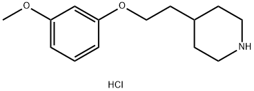 3-Methoxyphenyl 2-(4-piperidinyl)ethyl etherhydrochloride 구조식 이미지