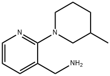 [2-(3-Methyl-1-piperidinyl)-3-pyridinyl]-methanamine Structure