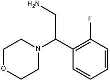 2-(2-Fluoro-phenyl)-2-morpholin-4-yl-ethylamine Structure
