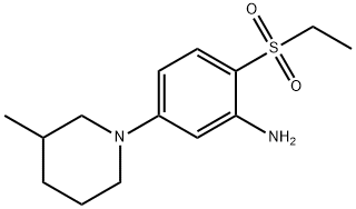 2-(Ethylsulfonyl)-5-(3-methyl-1-piperidinyl)-aniline 구조식 이미지