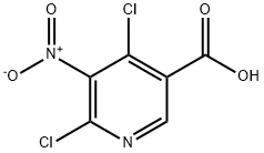 4,6-Dichloro-5-nitronicotinic acid 구조식 이미지