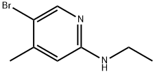 N-(5-Bromo-4-methyl-2-pyridinyl)-N-ethylamine 구조식 이미지