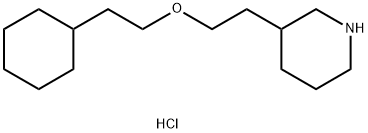 3-[2-(2-Cyclohexylethoxy)ethyl]piperidinehydrochloride 구조식 이미지