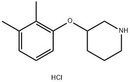 3-(2,3-Dimethylphenoxy)piperidine hydrochloride Structure