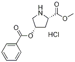 Methyl (2S,4S)-4-(benzoyloxy)-2-pyrrolidinecarboxylate hydrochloride 구조식 이미지