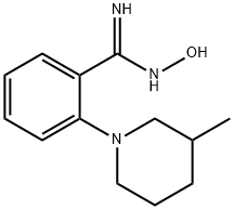 N'-Hydroxy-2-(3-methyl-1-piperidinyl)-benzenecarboximidamide Structure