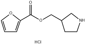 3-Pyrrolidinylmethyl 2-furoate hydrochloride 구조식 이미지