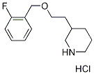 3-{2-[(2-Fluorobenzyl)oxy]ethyl}piperidinehydrochloride 구조식 이미지