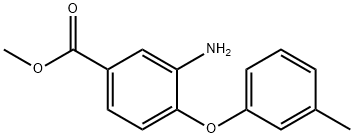 Methyl 3-amino-4-(3-methylphenoxy)benzoate 구조식 이미지