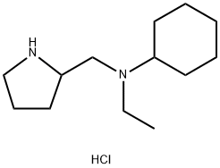 N-Ethyl-N-(2-pyrrolidinylmethyl)cyclohexanaminedihydrochloride Structure