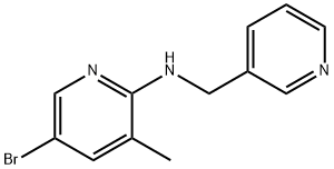 5-Bromo-3-methyl-N-(3-pyridinylmethyl)-2-pyridinamine 구조식 이미지