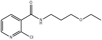 2-Chloro-N-(3-ethoxypropyl)nicotinamide Structure