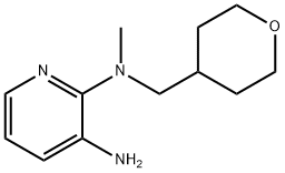 N2-Methyl-N2-(tetrahydro-2H-pyran-4-ylmethyl)-2,3-pyridinediamine 구조식 이미지
