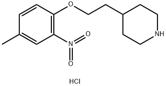 4-[2-(4-Methyl-2-nitrophenoxy)ethyl]piperidinehydrochloride 구조식 이미지