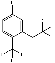 4-Fluoro-2-(2,2,2-trifluoroethyl)-1-(trifluoromethyl)benzene 구조식 이미지