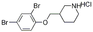 3-[(2,4-Dibromophenoxy)methyl]piperidinehydrochloride 구조식 이미지