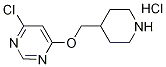 4-Chloro-6-(4-piperidinylmethoxy)pyrimidinehydrochloride 구조식 이미지