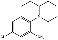 5-Chloro-2-(2-ethyl-1-piperidinyl)aniline Structure