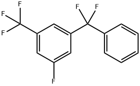 1-(Difluorophenylmethyl)-3-fluoro-5-(trifluoromethyl)benzene 구조식 이미지