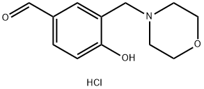 4-Hydroxy-3-morpholin-4-ylmethyl-benzaldehydehydrochloride 구조식 이미지