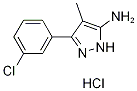 5-(3-Chloro-phenyl)-4-methyl-2H-pyrazol-3-ylaminehydrochloride Structure