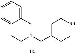 N-Benzyl-N-(4-piperidinylmethyl)-1-ethanaminedihydrochloride Structure