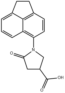 3-pyrrolidinecarboxylic acid, 1-(1,2-dihydro-5-acenaphthyl Structure