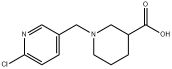 3-piperidinecarboxylic acid, 1-[(6-chloro-3-pyridinyl)meth 구조식 이미지