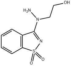 ethanol, 2-[1-(1,1-dioxido-1,2-benzisothiazol-3-yl)hydrazi Structure