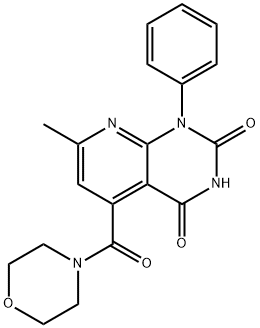 morpholine, 4-[(1,2,3,4-tetrahydro-7-methyl-2,4-dioxo-1-ph Structure