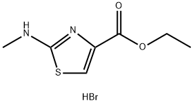 4-thiazolecarboxylic acid, 2-(methylamino)-, ethyl ester 구조식 이미지