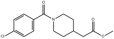 4-piperidineacetic acid, 1-(4-chlorobenzoyl)-, methyl este 구조식 이미지