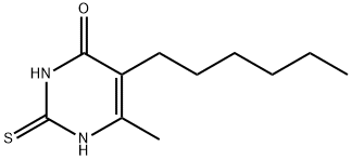 5-Hexyl-2-mercapto-6-methylpyrimidin-4(3H)-one Structure