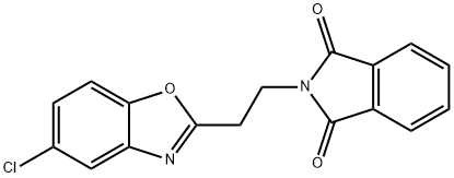 2-[2-(5-Chloro-1,3-benzoxazol-2-yl)ethyl]-1H-isoindole-1,3(2H)-dione 구조식 이미지