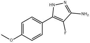 4-Fluoro-3-(4-methoxyphenyl)-1H-pyrazol-5-amine Structure