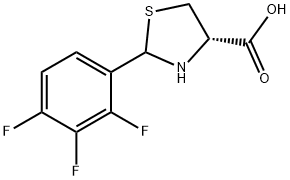 (4S)-2-(2,3,4-Trifluorophenyl)-1,3-thiazolidine-4-carboxylic acid Structure