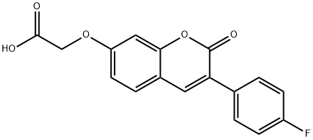 {[3-(4-Fluorophenyl)-2-oxo-2H-chromen-7-yl]-oxy}acetic acid Structure