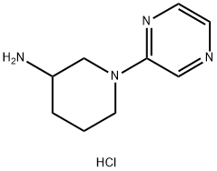 1-Pyrazin-2-ylpiperidin-3-amine dihydrochloride Structure