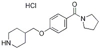 4-{[4-(Pyrrolidin-1-ylcarbonyl)phenoxy]-methyl}piperidine hydrochloride Structure