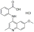 2-(6-Methoxy-2-methyl-quinolin-4-ylamino)-benzoic acid hydrochloride Structure