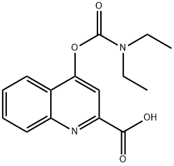 4-(N,N-Diethylcarbamoyloxy)chinolin-2-carboxylic acid Structure