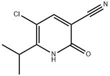 5-Chloro-6-isopropyl-2-oxo-1,2-dihydro-3-pyridinecarbonitrile 구조식 이미지