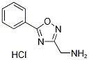 C-(5-Phenyl-[1,2,4]oxadiazol-3-yl)-methylamine hydrochloride Structure