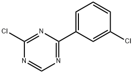 2-Chloro-4-(3-chloro-phenyl)-[1,3,5]triazine 구조식 이미지