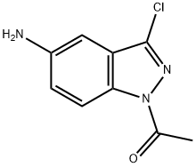 1-(5-Amino-3-chloro-1H-indazol-1-yl)-1-ethanone Structure