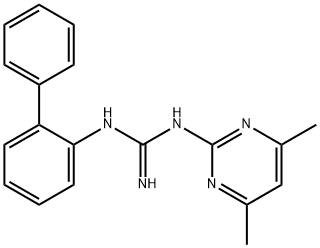 N-Biphenyl-2-yl-N'-(4,6-dimethylpyrimidin-2-yl)-guanidine 구조식 이미지