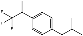 1-Isobutyl-4-(2,2,2-trifluoro-1-methylethyl) benzene Structure