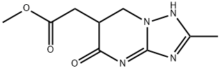 Methyl (2-methyl-5-oxo-4,5,6,7-tetrahydro-[1,2,4]triazolo[1,5-a]pyrimidin-6-yl)acetate 구조식 이미지