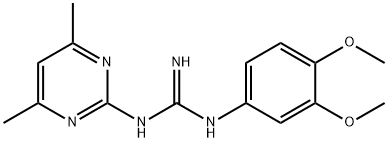 N-(3,4-Dimethoxyphenyl)-N'-(4,6-dimethylpyrimidin-2-yl)guanidine 구조식 이미지