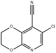 7-Chloro-2,3-dihydro-[1,4]dioxino-[2,3-b]pyridine-8-carbonitrile Structure